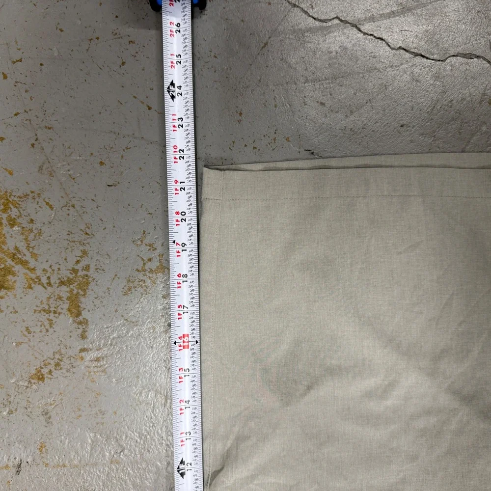 Peter Millar Performance Golf Shorts Tan Grey Khaki Stretch Flat Front 44